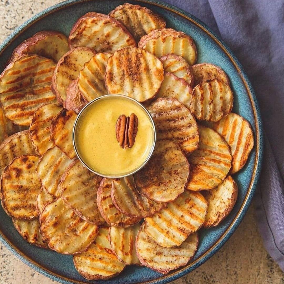 Sweet Potatoes with Curried Pecan Sauce