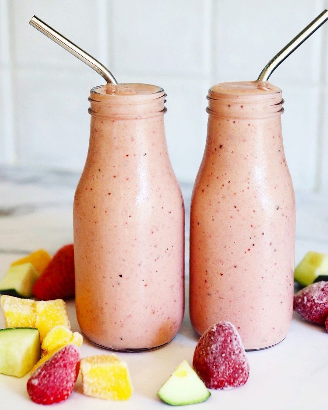 Strawberry and Zucchini Smoothie