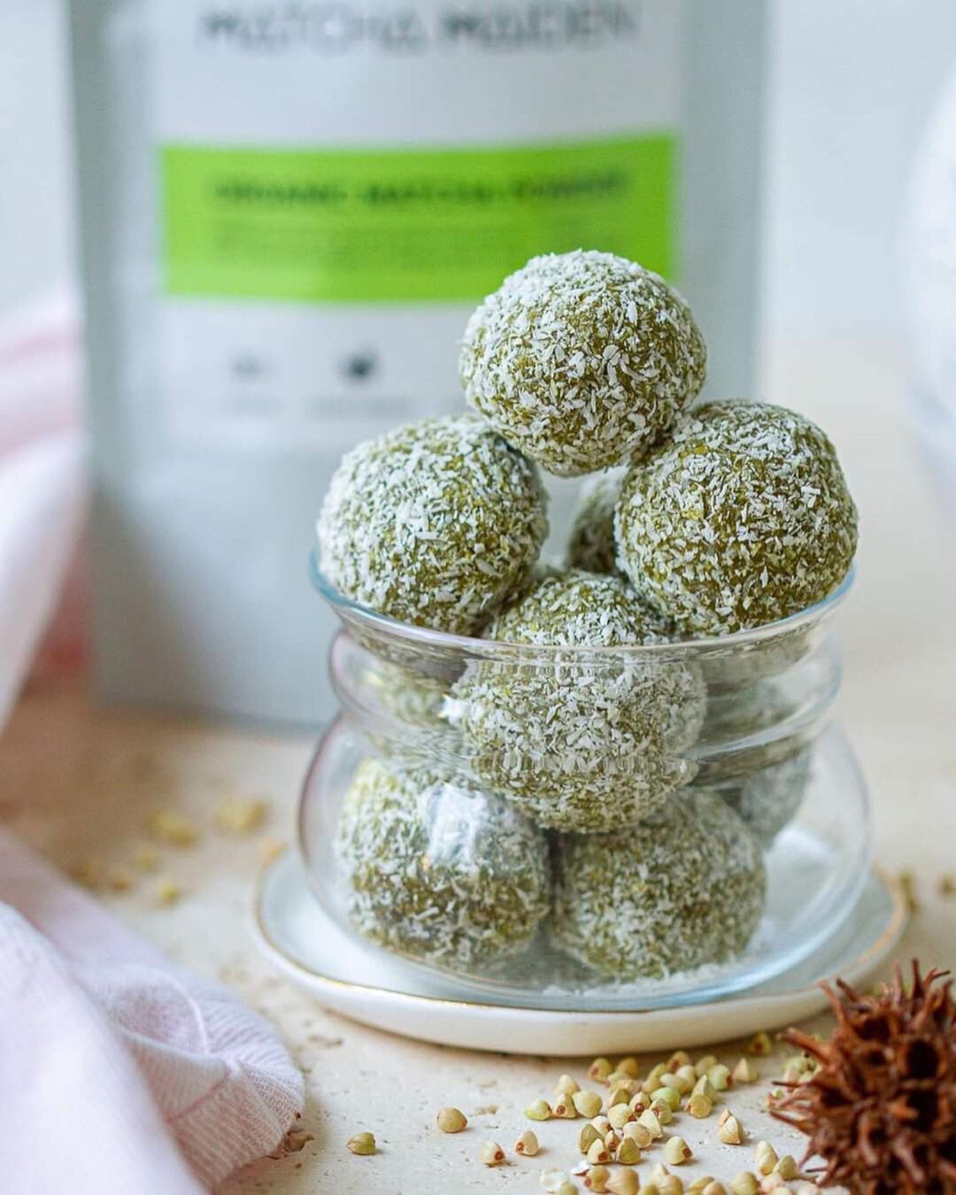 Matcha Green Tea Protein Balls