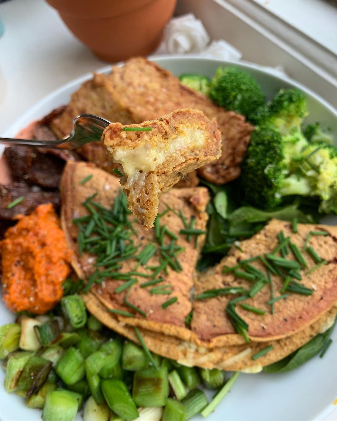 Easy Cheesy Chickpea Flour Omelette
