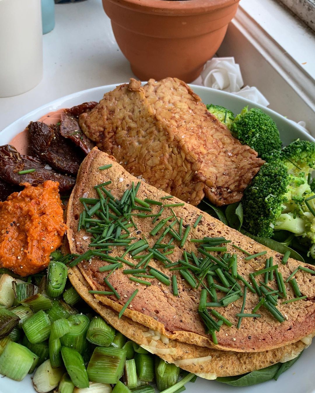 Easy Cheesy Chickpea Flour Omelette