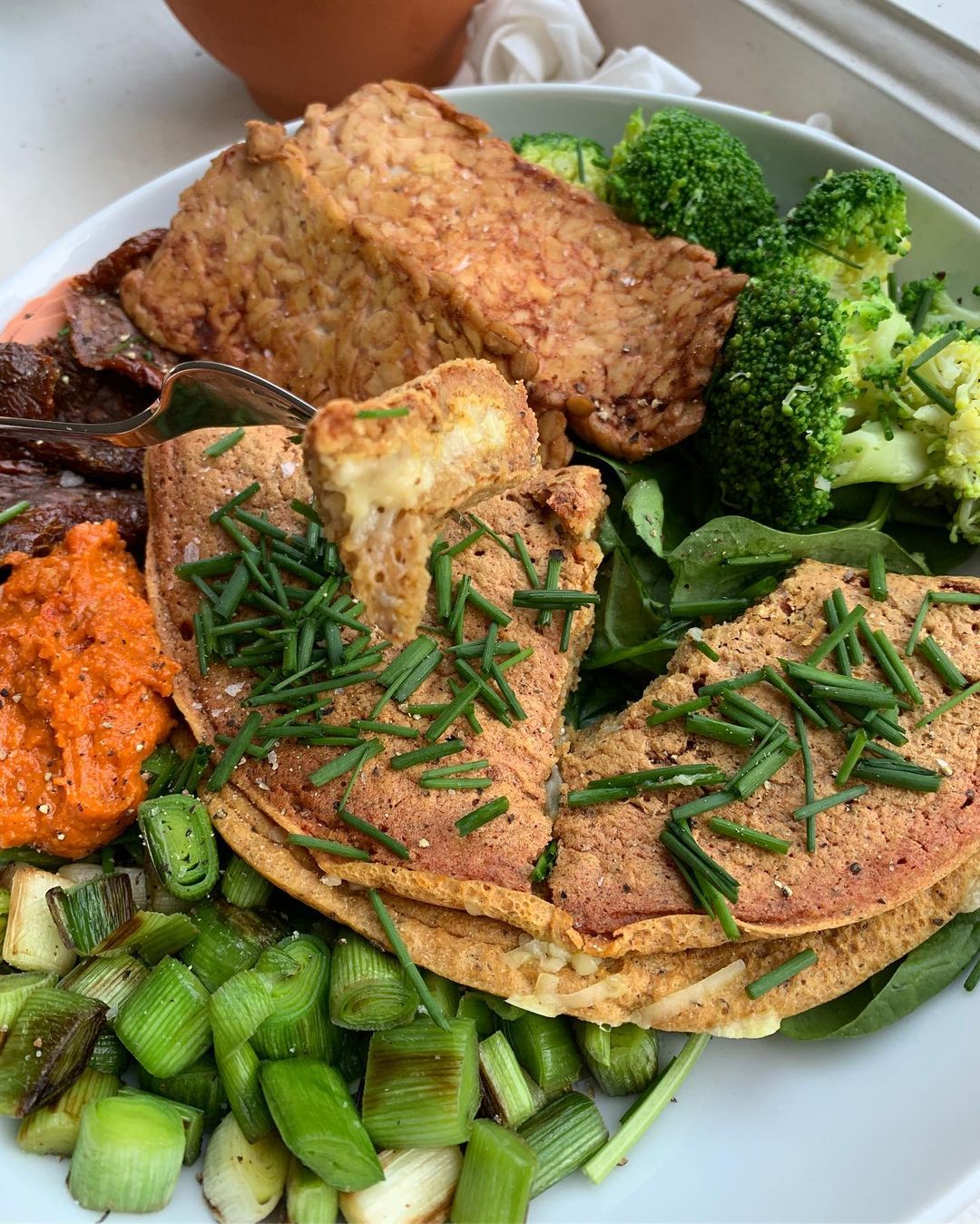 Easy Cheesy Chickpea Flour Omelette