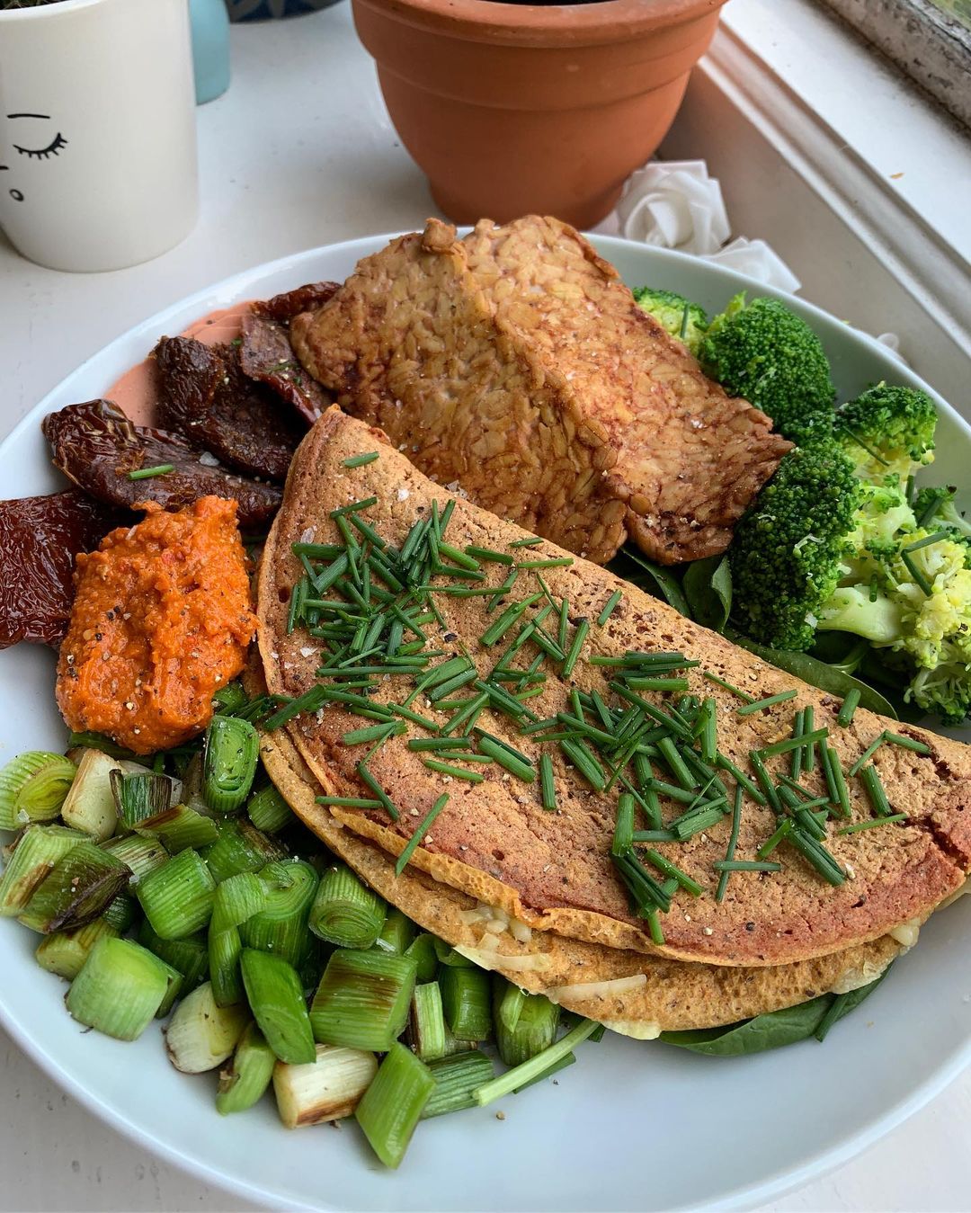 Easy Cheesy Chickpea Flour Omelette