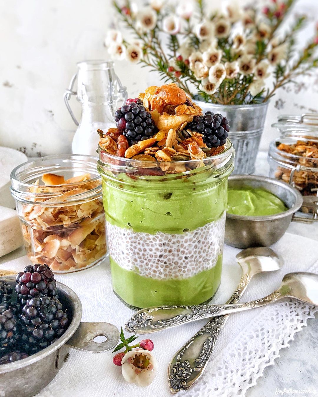 Healthy Chia-Avocado Parfait Dessert