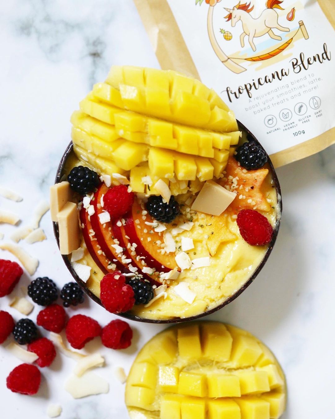 Tropical Fruit Smoothie Bowl