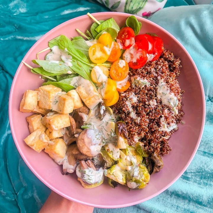 Vegan Ranch Sauce Veggie Bowl
