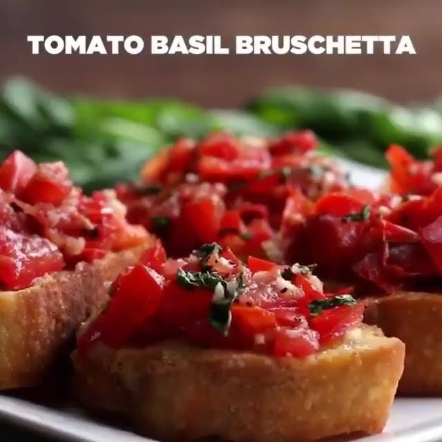 Classic Tomato Basil Bruschetta