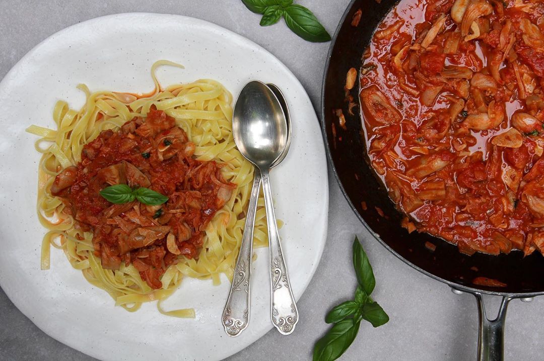 Slow Cooked Jackfruit Ragu with Pasta