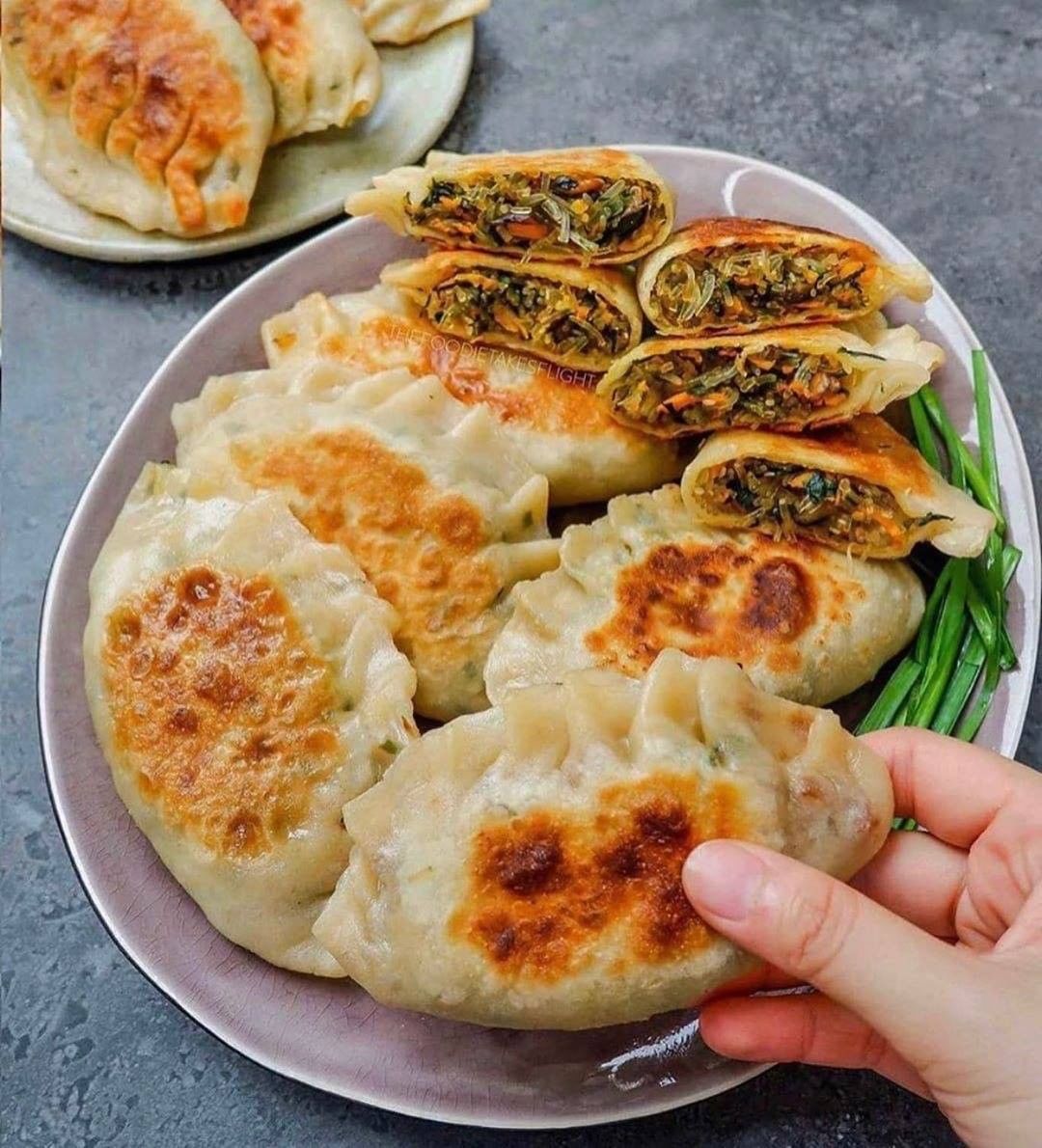 Vegan Chinese Chive Pies