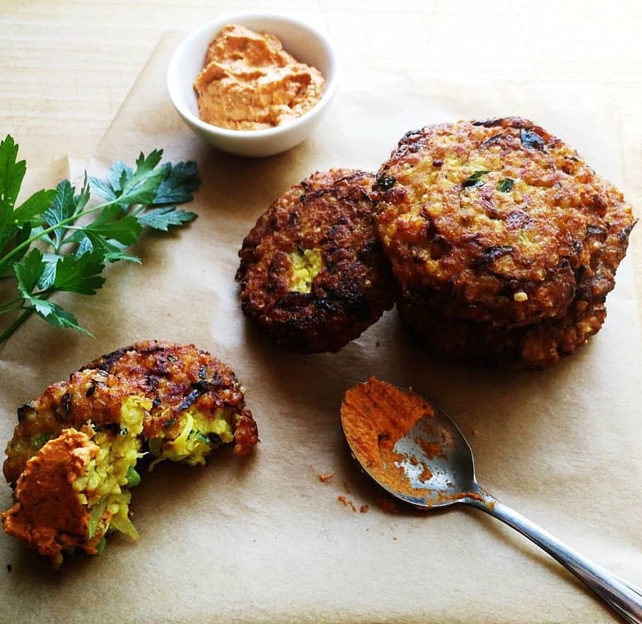Vegan Zucchini Millet Fritters