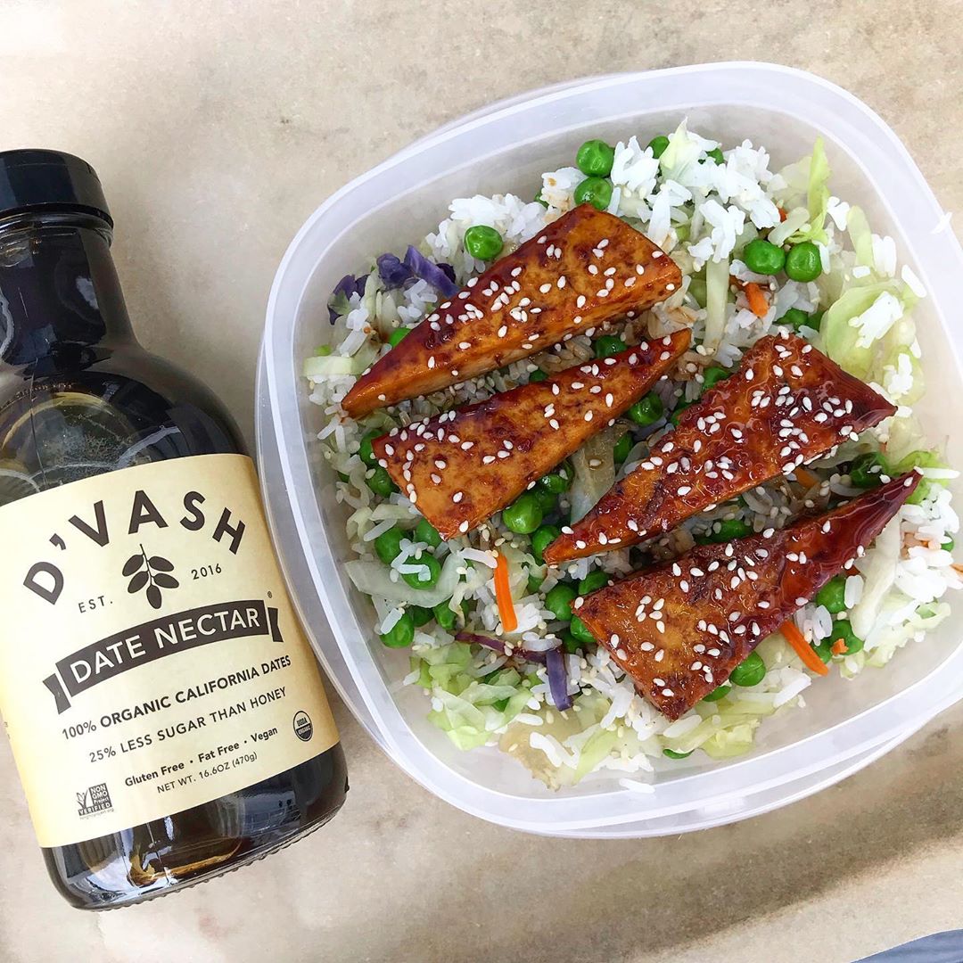 Date Nectar and Ginger Glazed Tofu