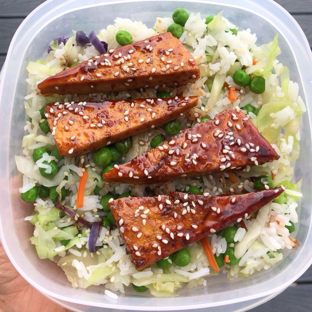 Date Nectar and Ginger Glazed Tofu