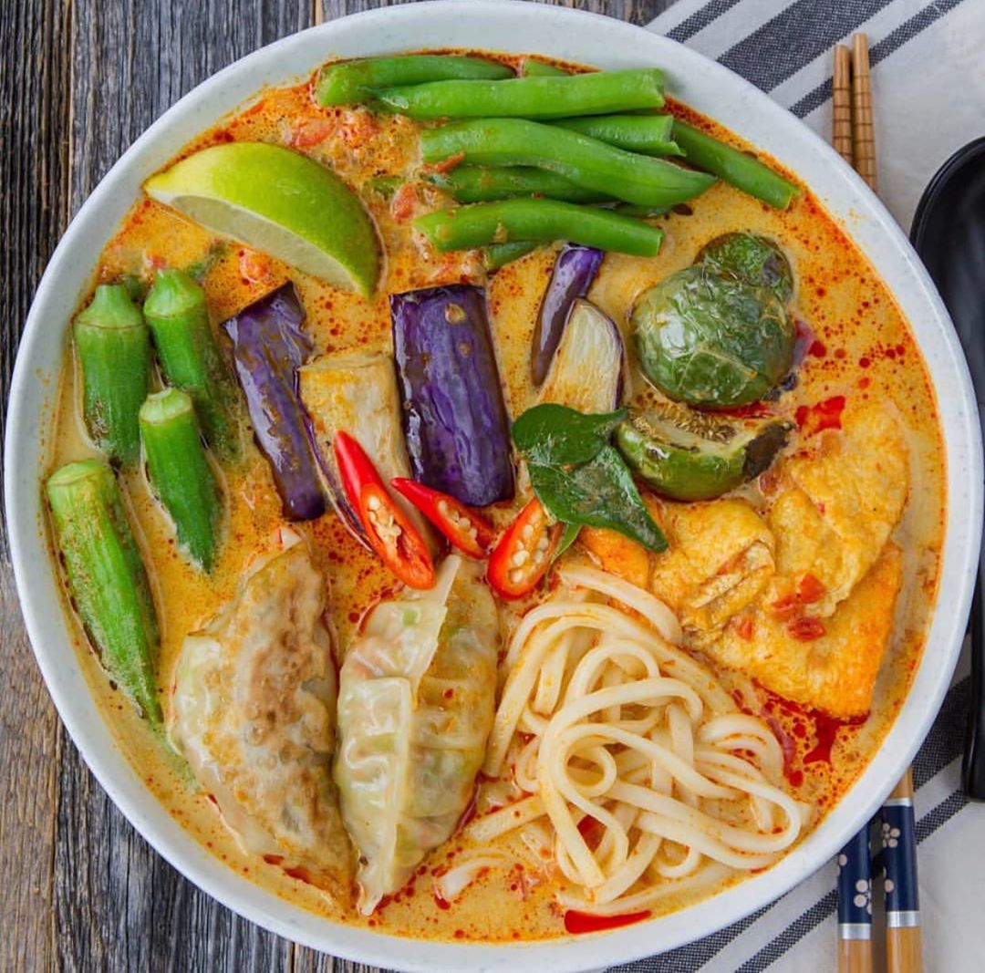 Malaysian Curry Laksa Noodles