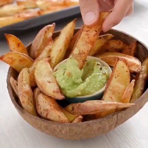 Oil Free Potato Wedges