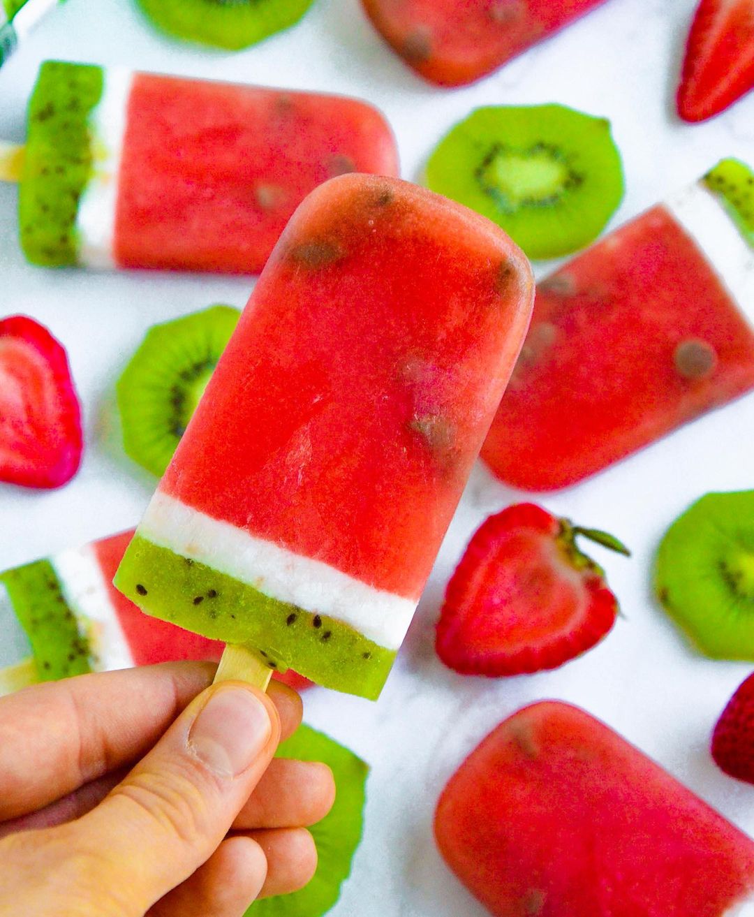 Refreshing Watermelon Kombucha Popsicles