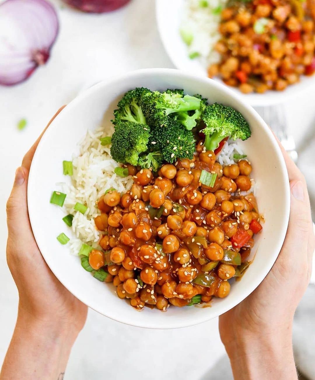General Tso's Chickpeas