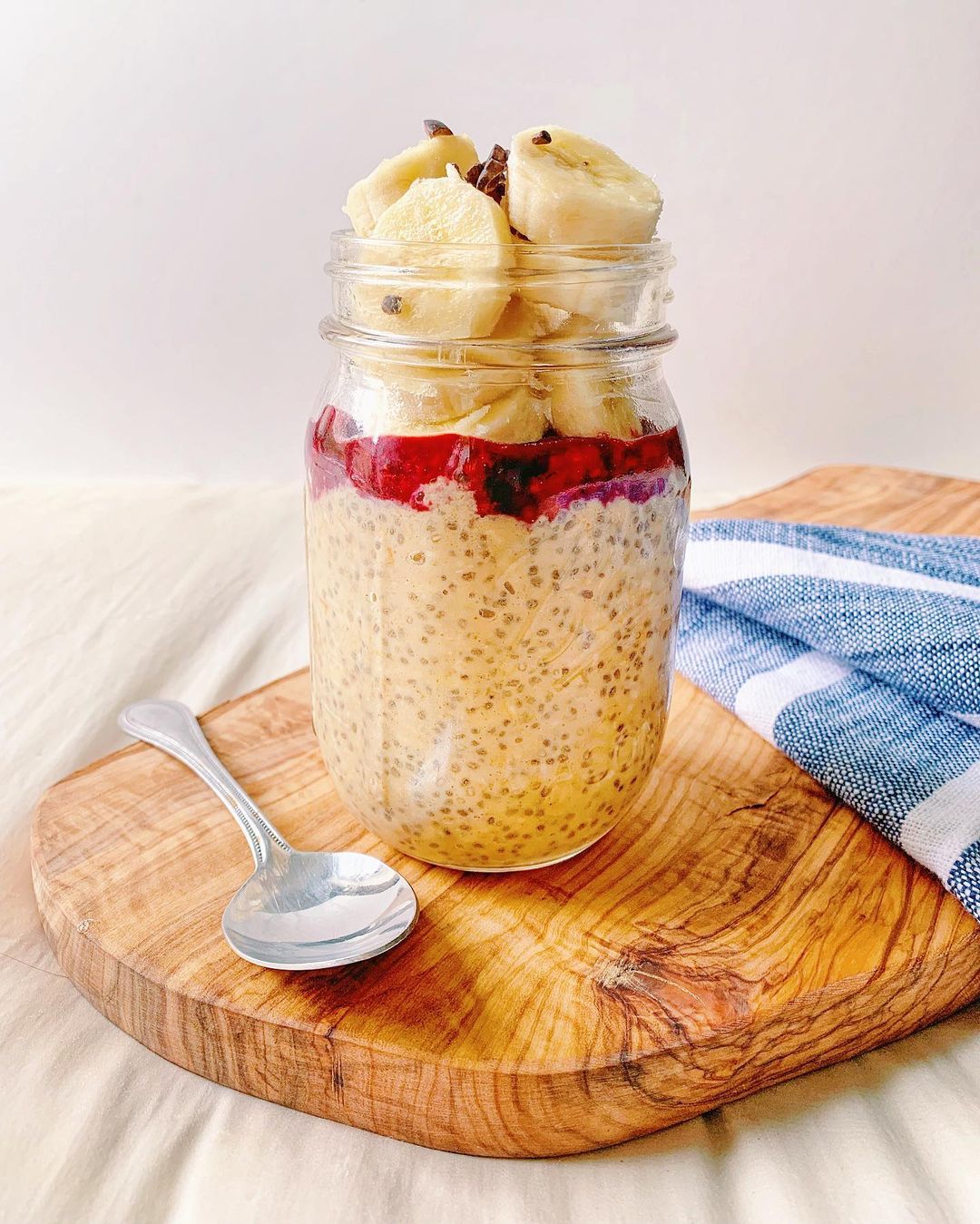 Peanut Butter and Jelly Overnight Oats