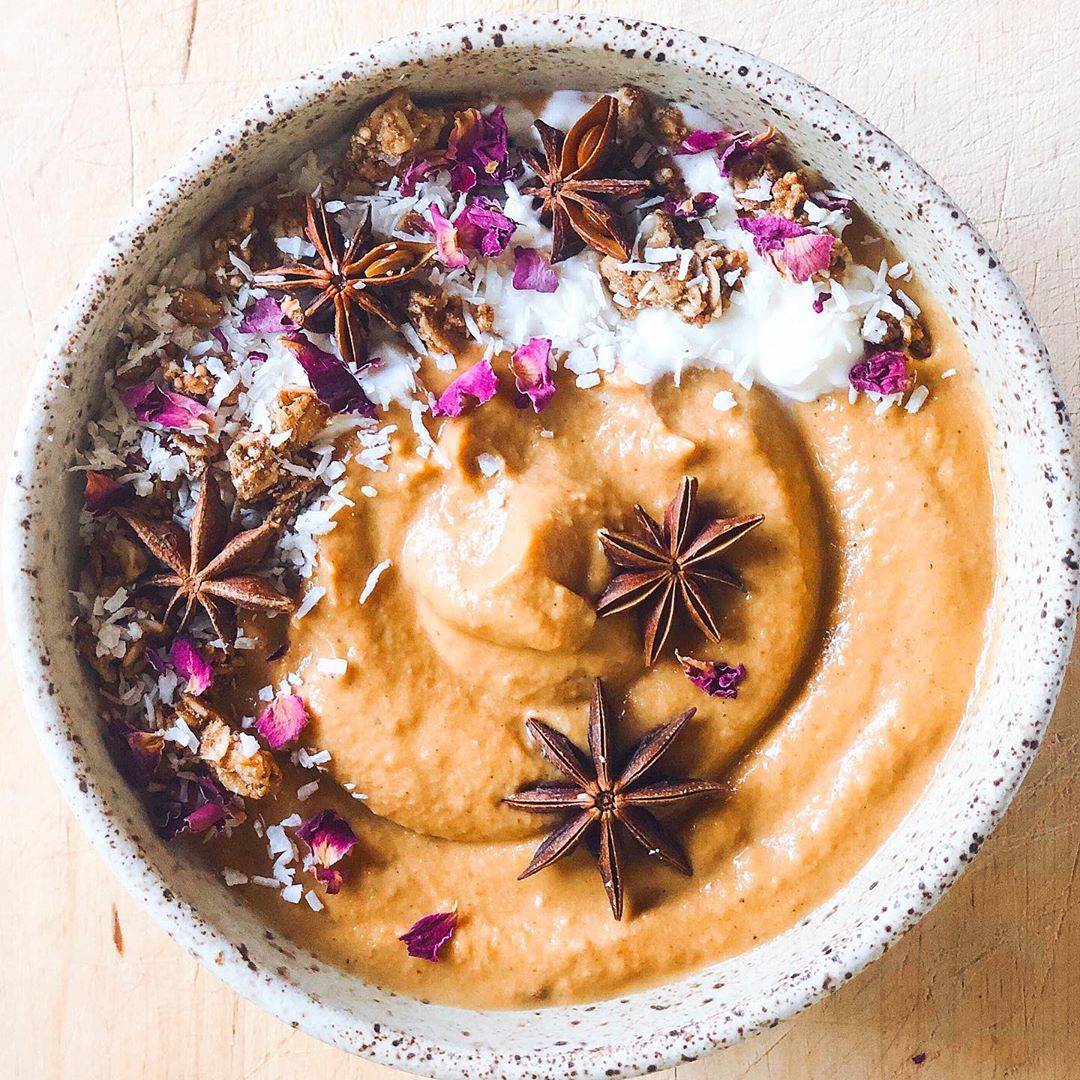 Skin-Friendly Sweet Potato Chai Smoothie