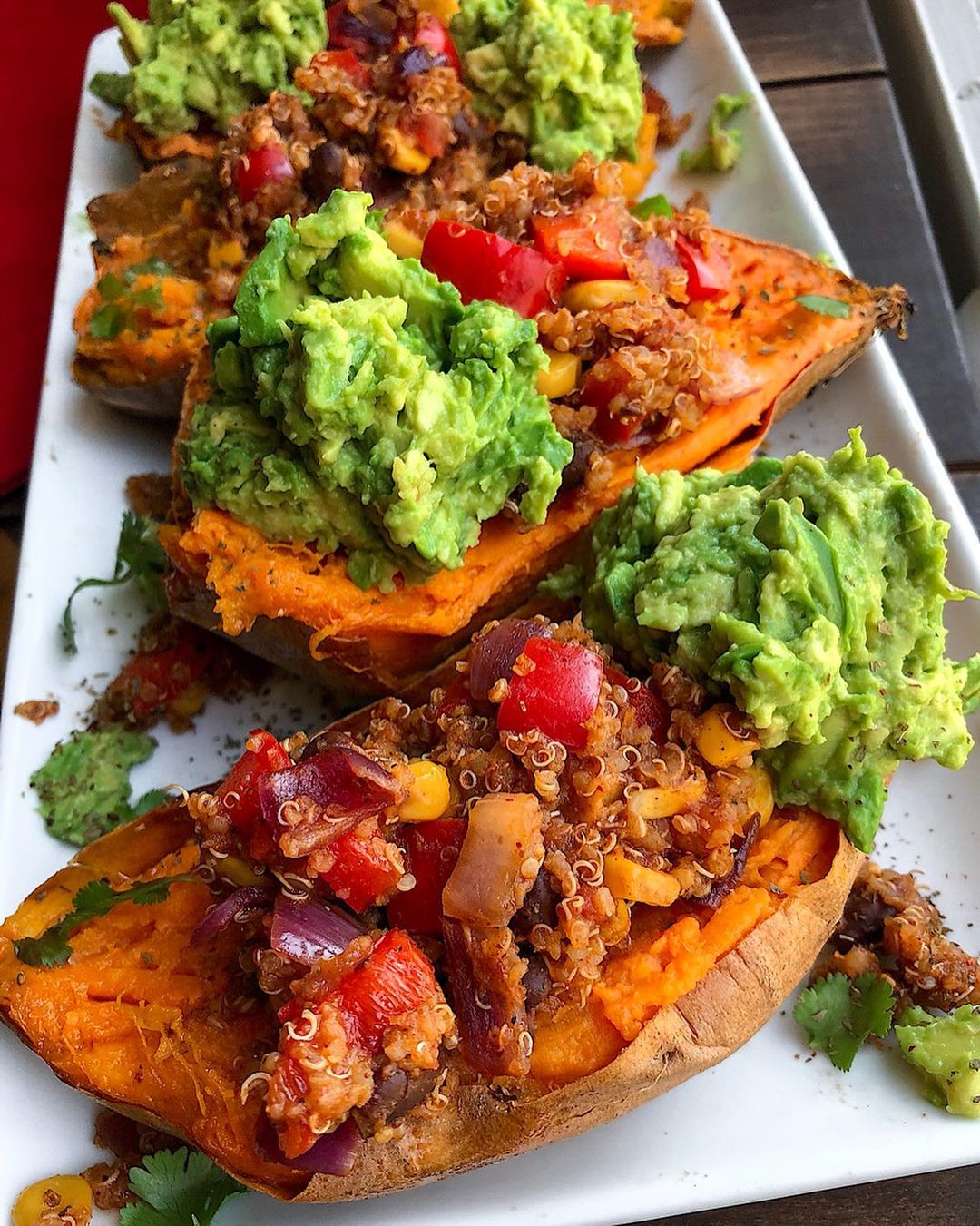 Mexican Quinoa Stuffed Sweet Potatoes