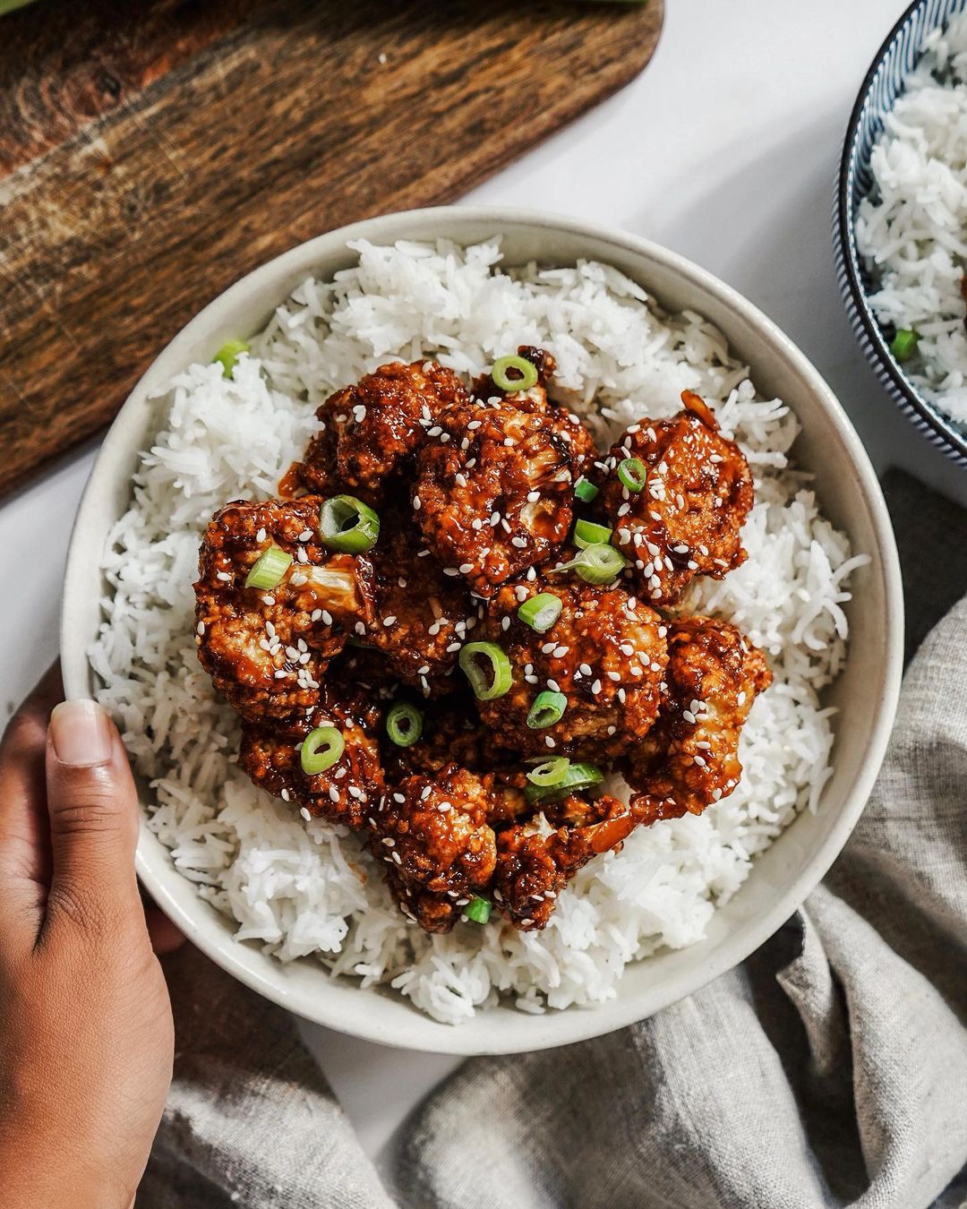 Crispy Sticky Oven-Baked Cauliflower