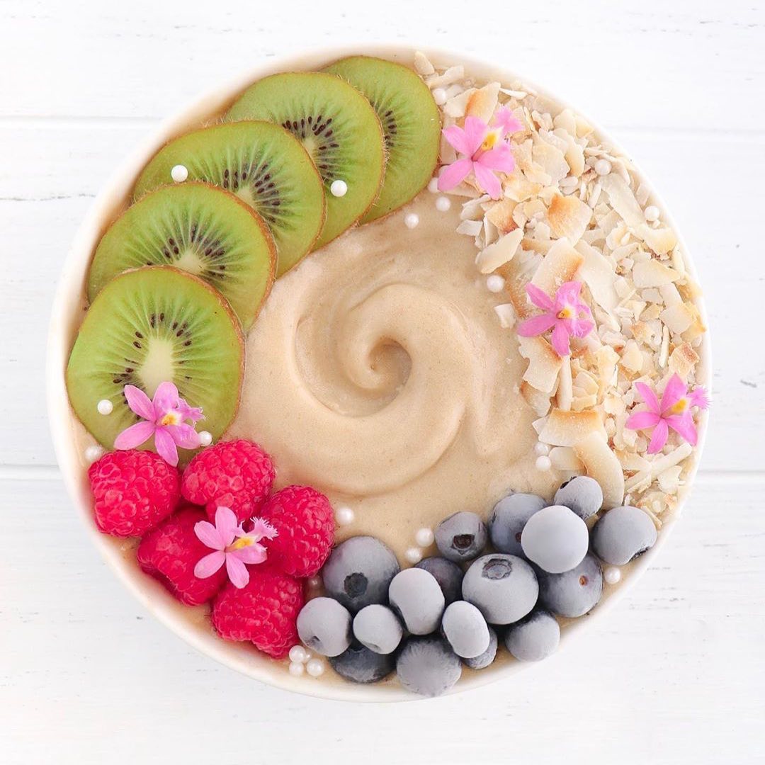 Homemade Banana Nice Cream with Assorted Toppings