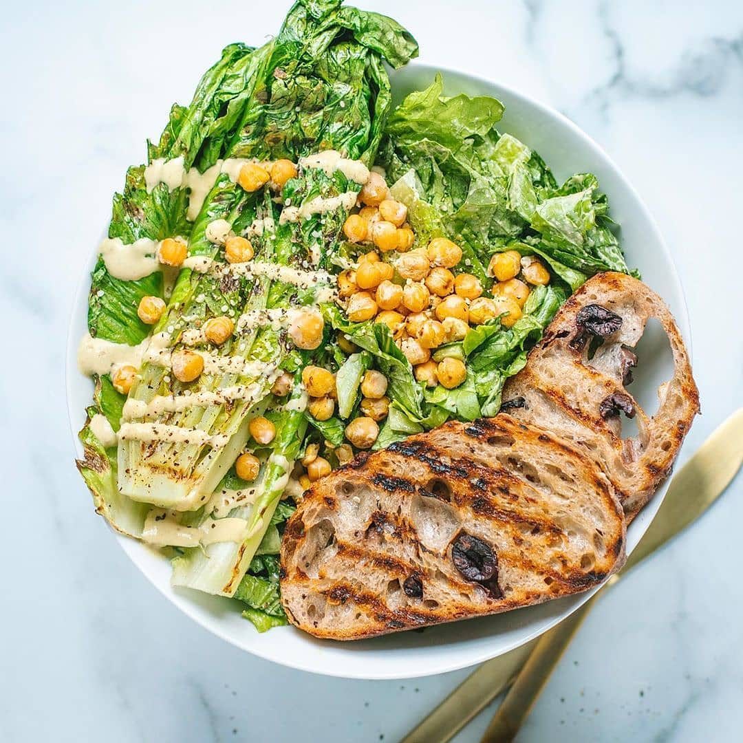Grilled Caesar Salad
