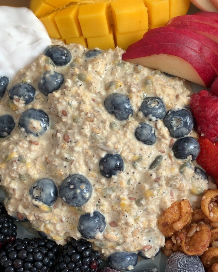 Hella Loaded Tropical Overnight Oats