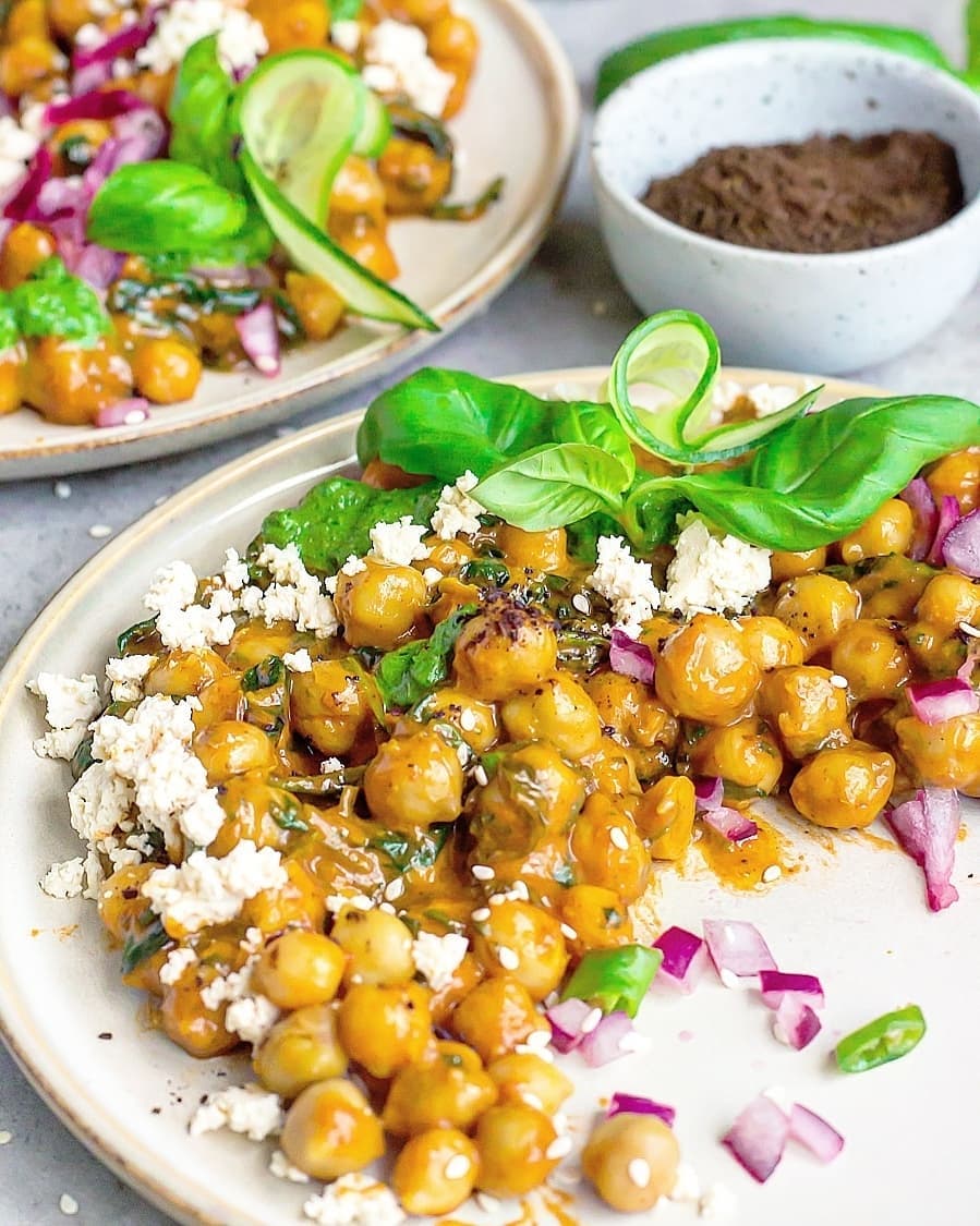 Quick Indian Chickpea Curry Dish