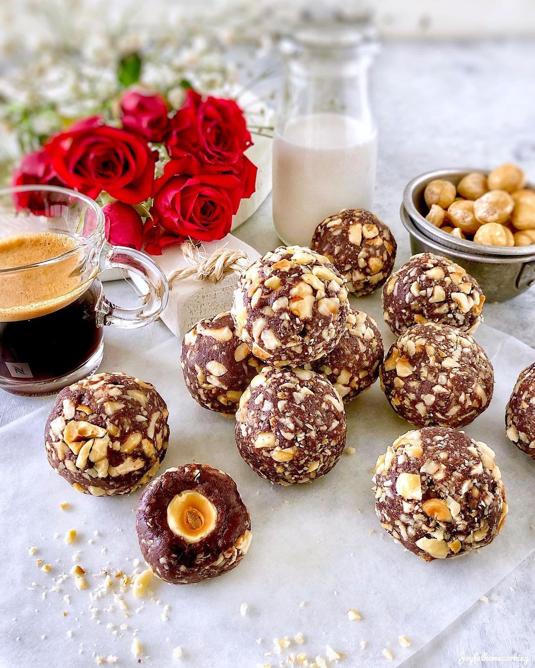 No-Bake Truffles Inspired by Ferrero Rocher