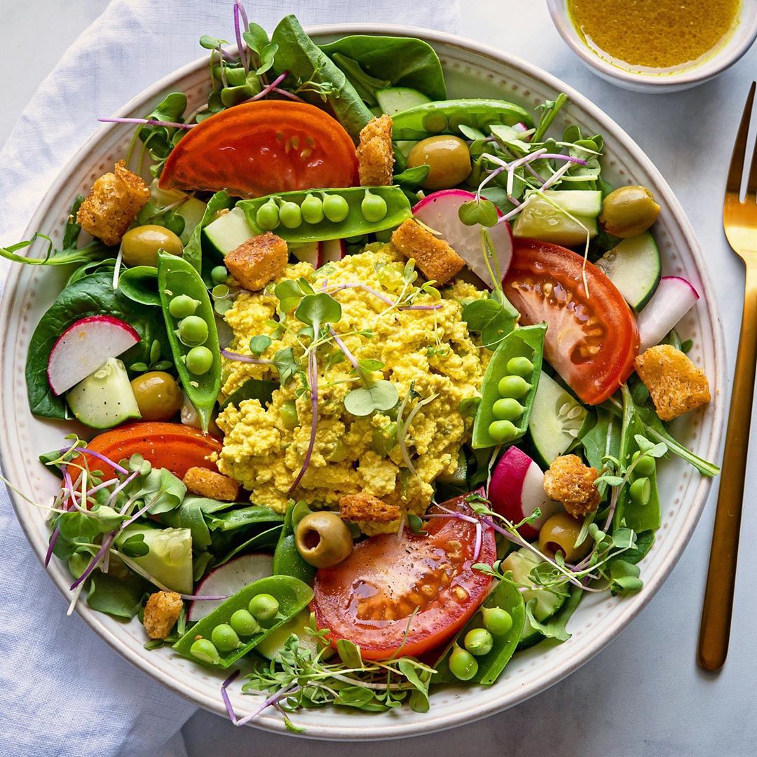 Vegan Tofu Eggless Salad