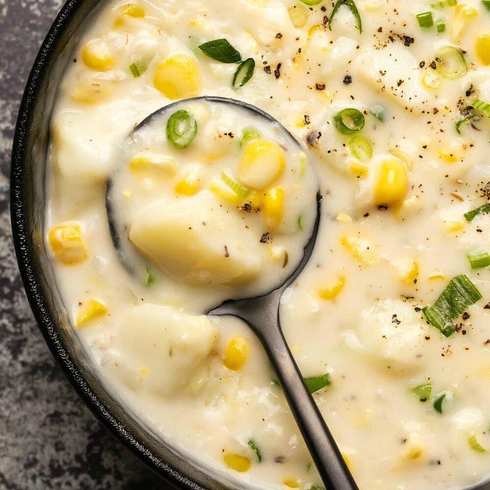 Creamy Vegan Corn Chowder