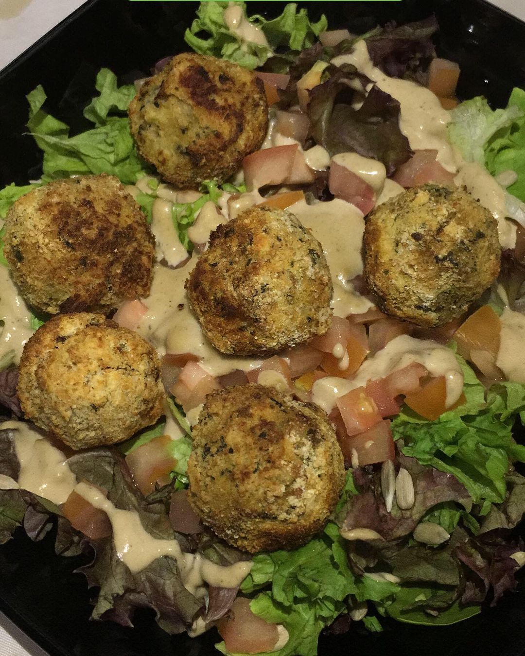 Salad with Potato Balls