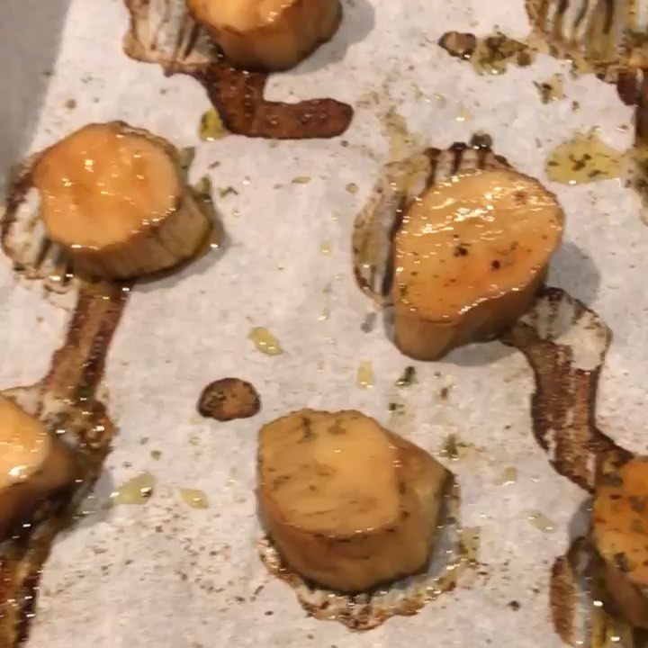 Alkaline Vegan Scallops from King Trumpet Mushrooms