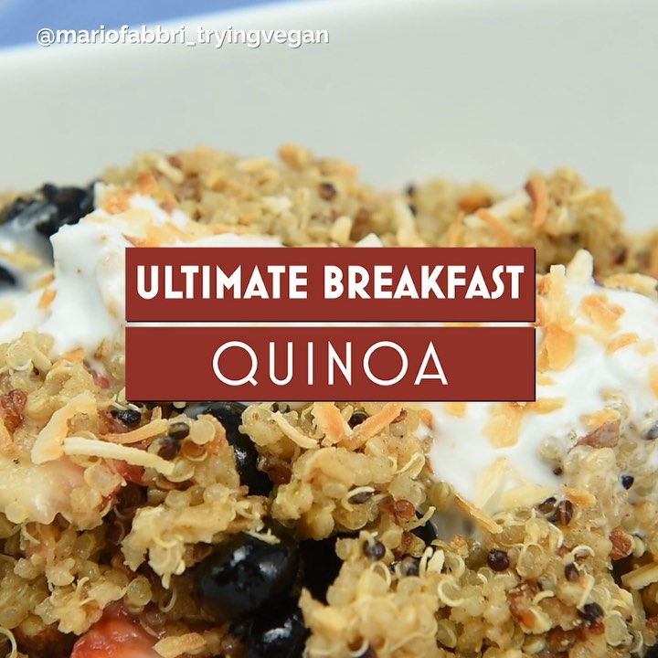 Quinoa Breakfast Bowl with Fruits and Nuts
