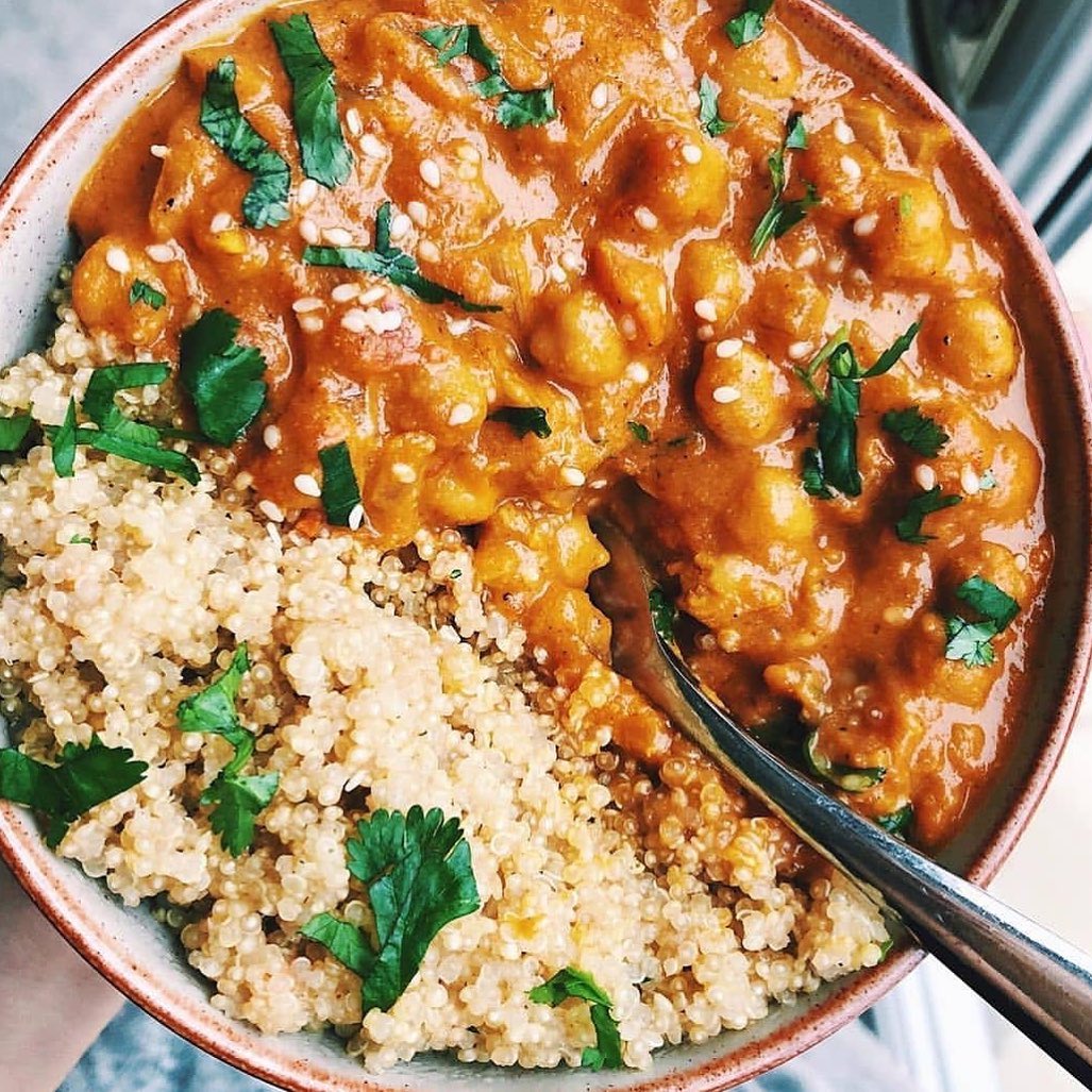 Easy Creamy Coconut Chickpeas