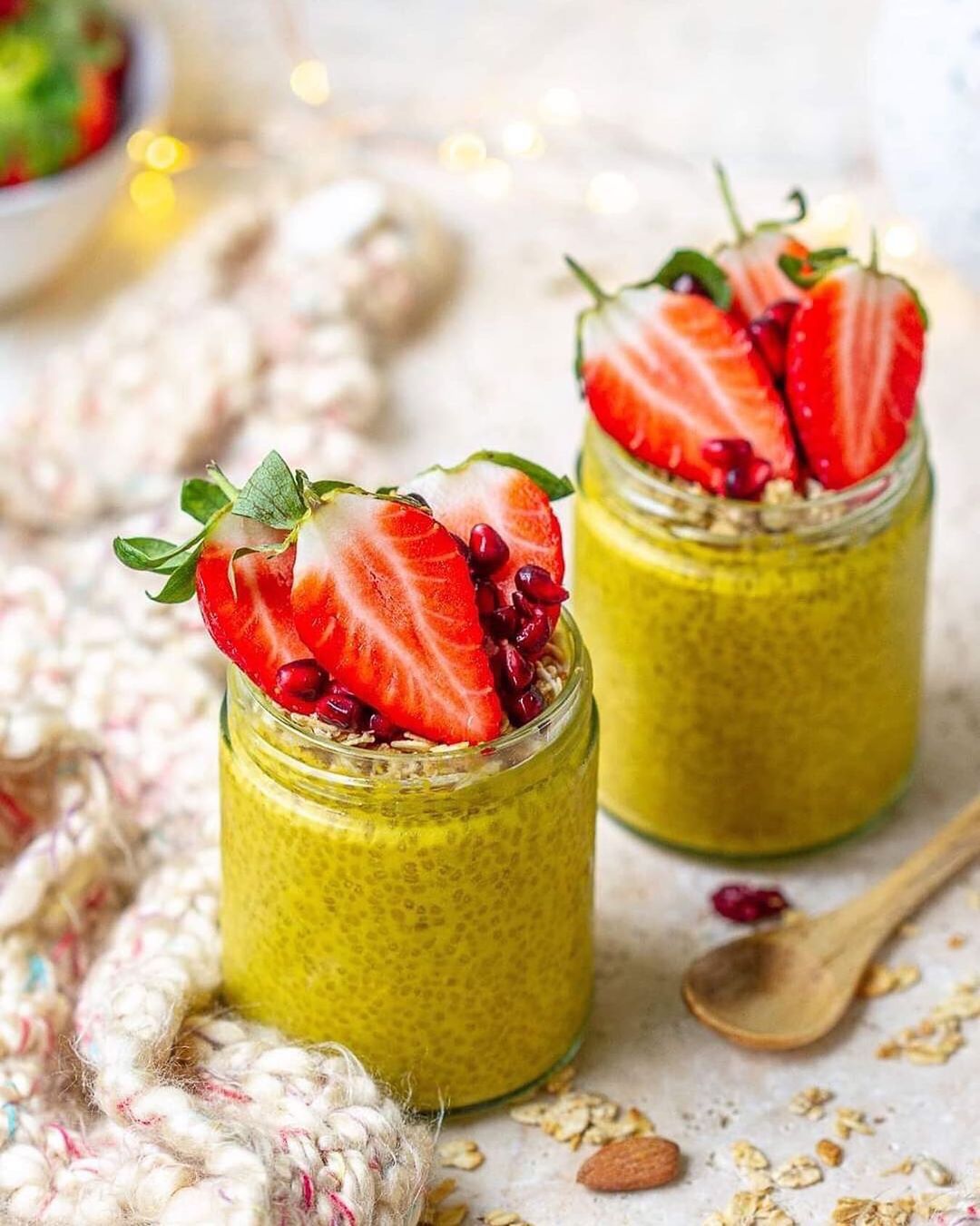 Golden Chia Pudding Cups