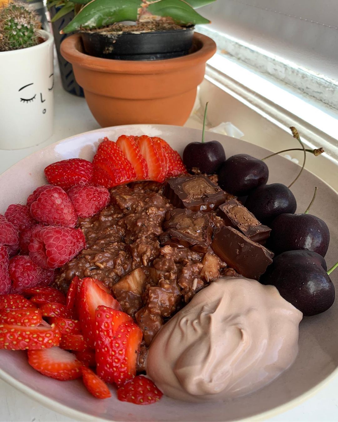 Triple Chocolate Black Forest Porridge