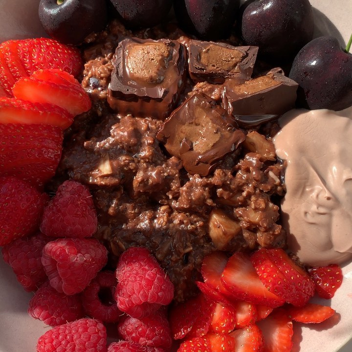 Triple Chocolate Black Forest Porridge