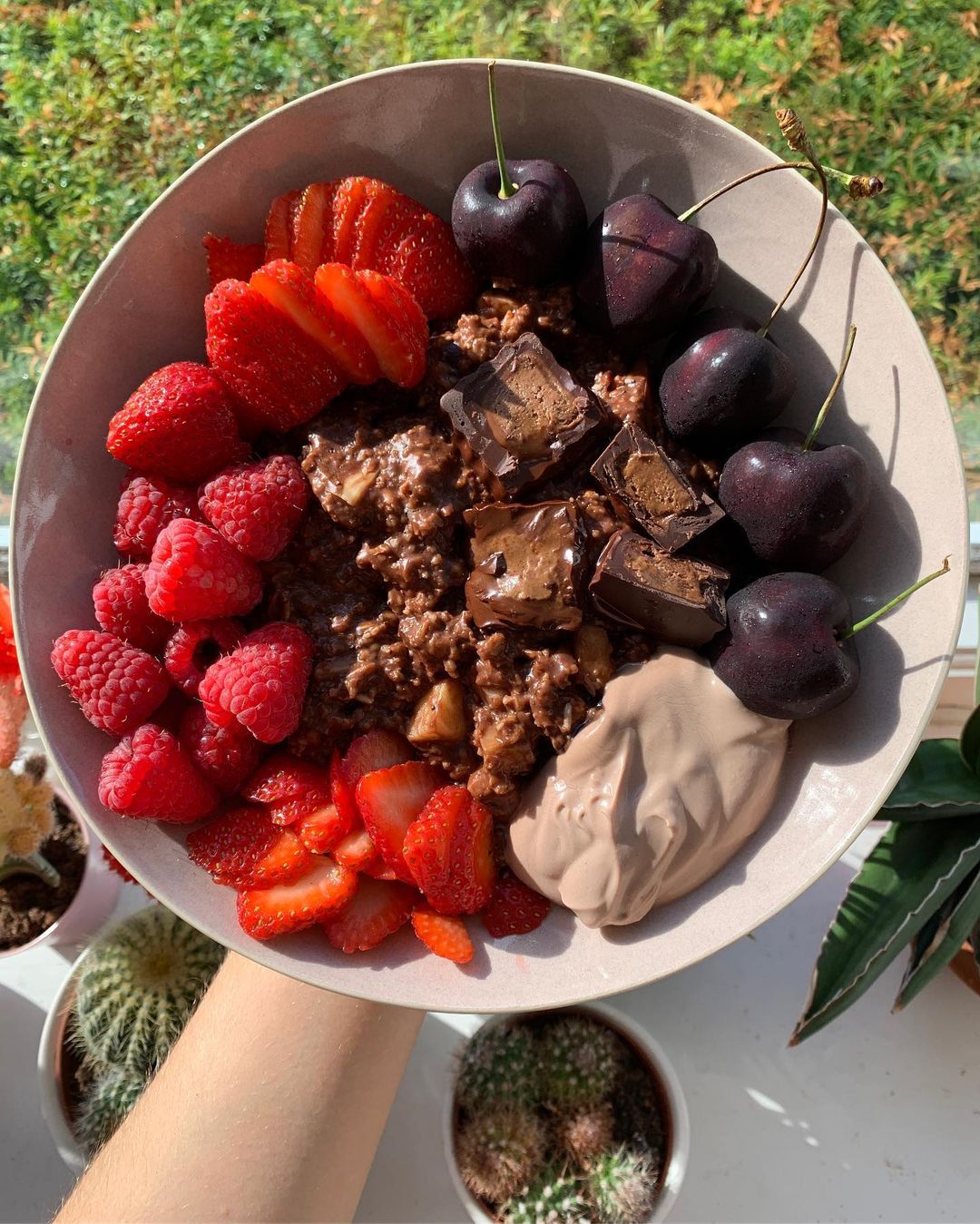Triple Chocolate Black Forest Porridge