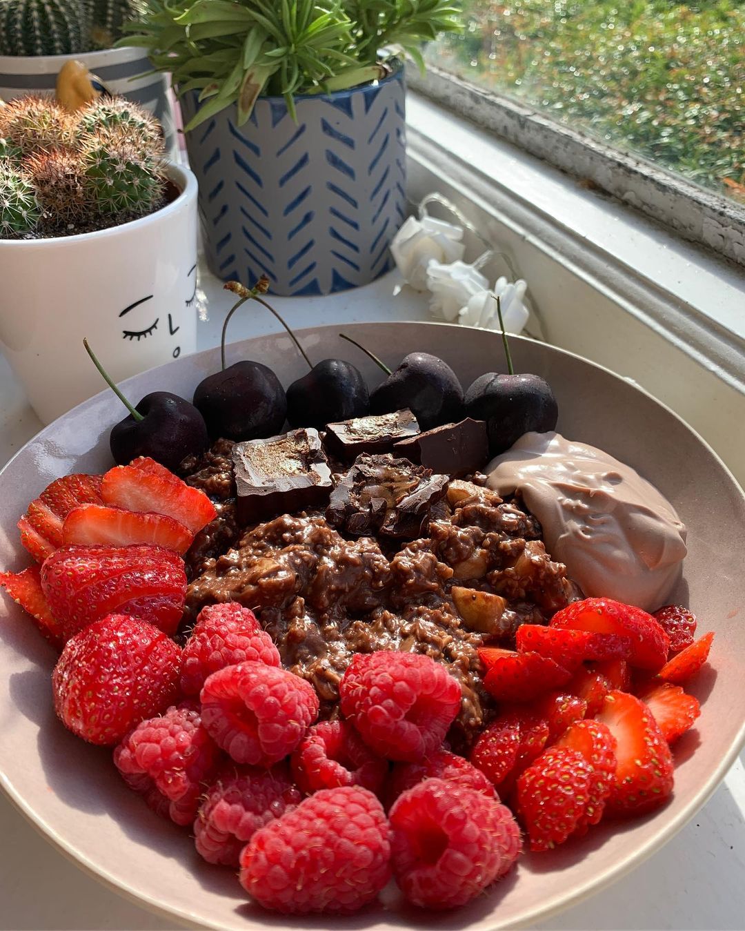 Triple Chocolate Black Forest Porridge