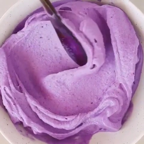 Purple Mango and Banana Nice Cream