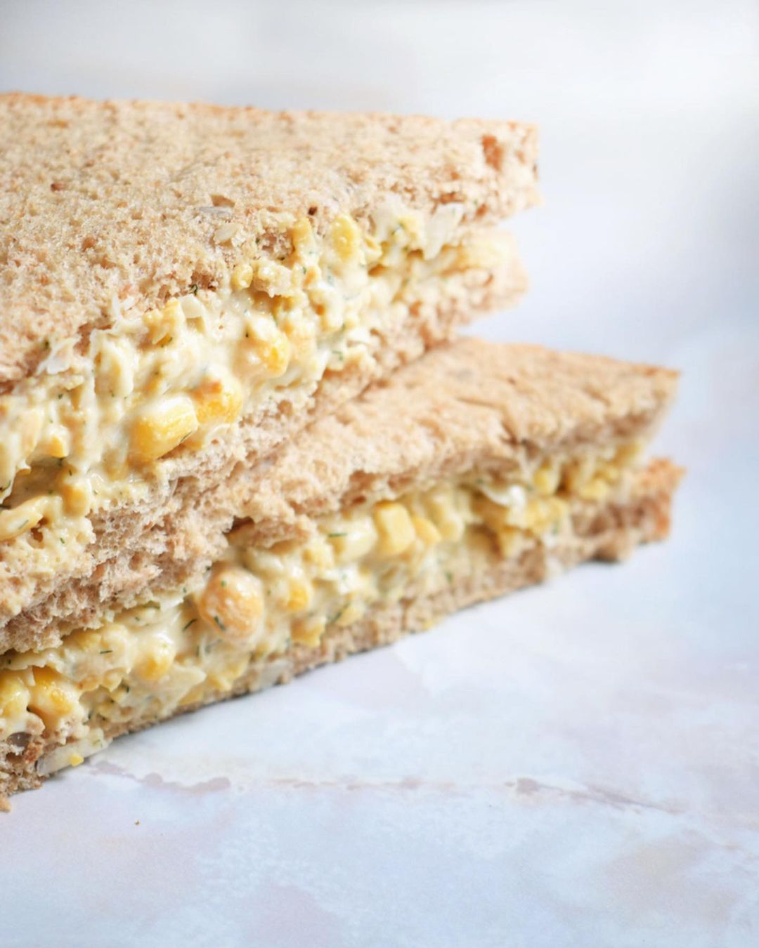 Vegan Chickpea Tuna Mayo with Sweetcorn
