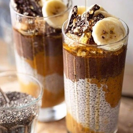 Peanut Butter Chia Pudding Cups