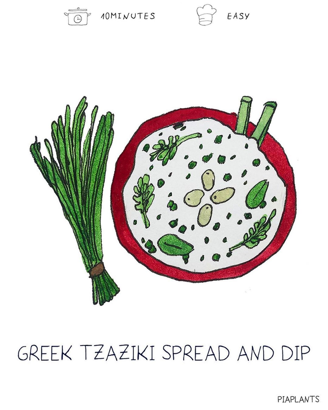 Garlic Yogurt Dip with Fresh Herbs and Lime
