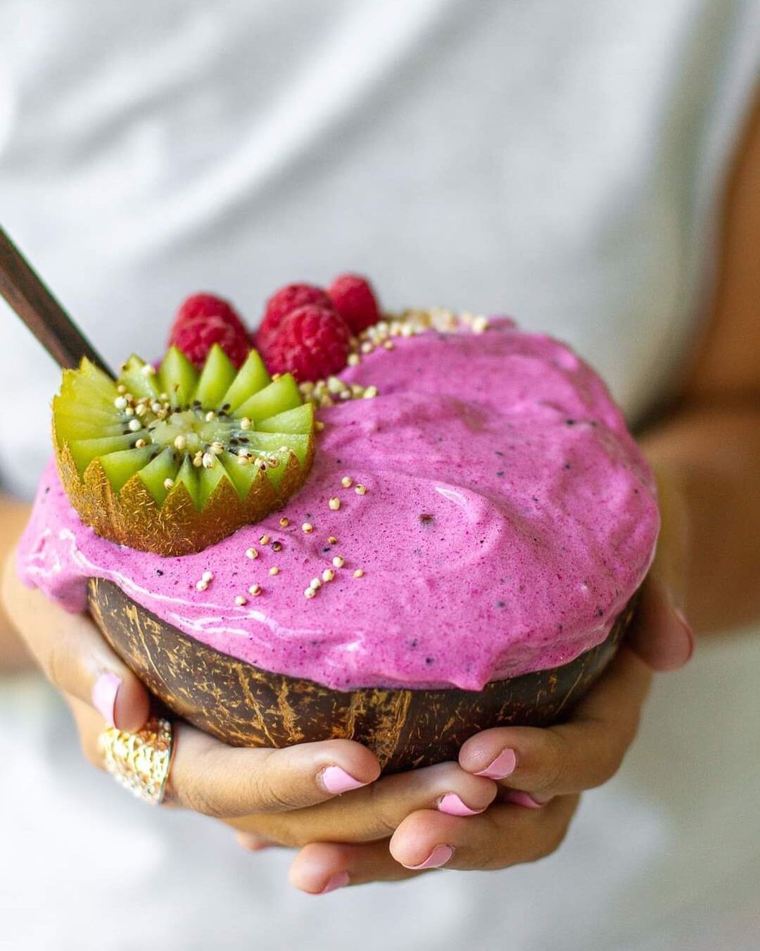 Banana Pitaya Nice Cream