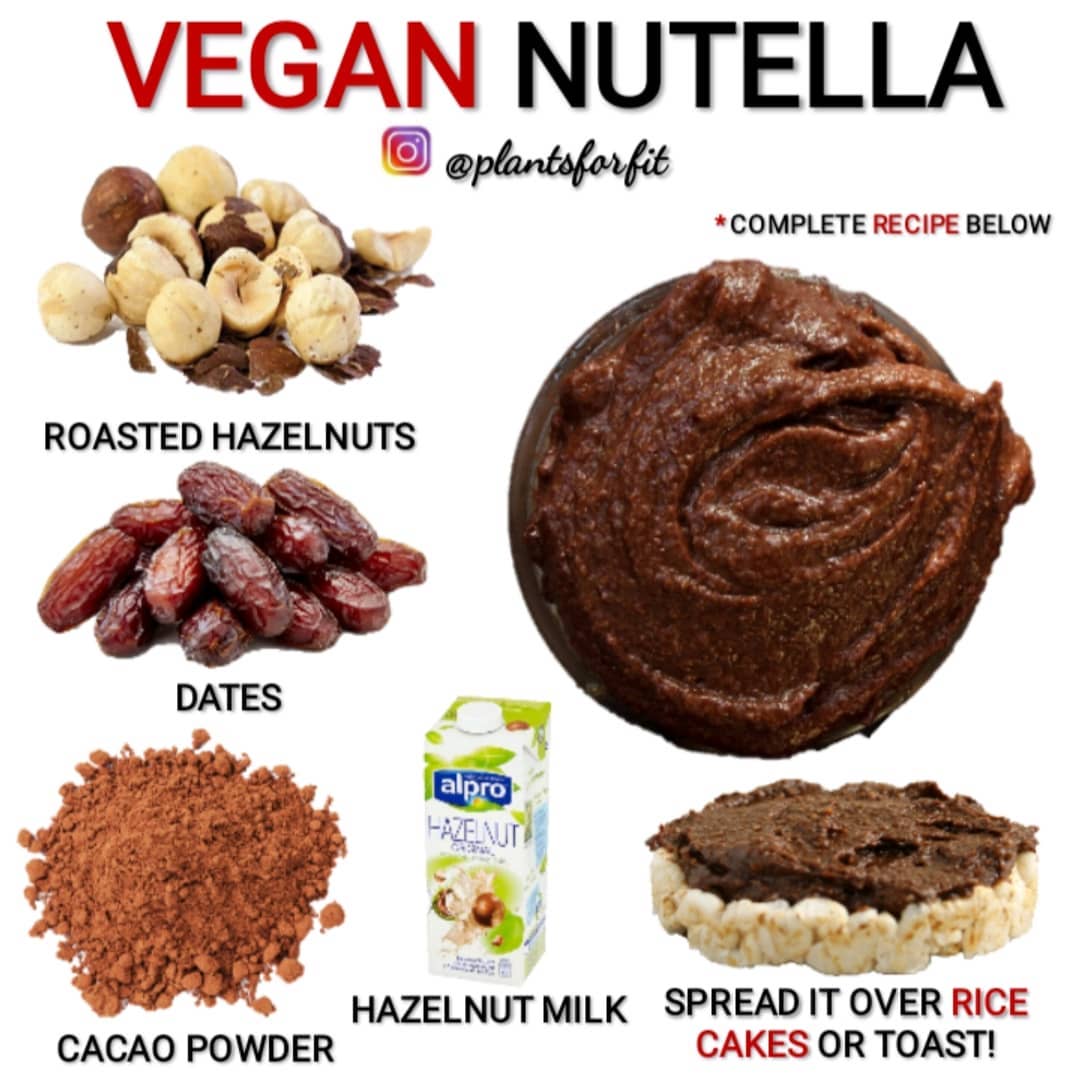 Healthy Vegan Nutella Spread for Toasts