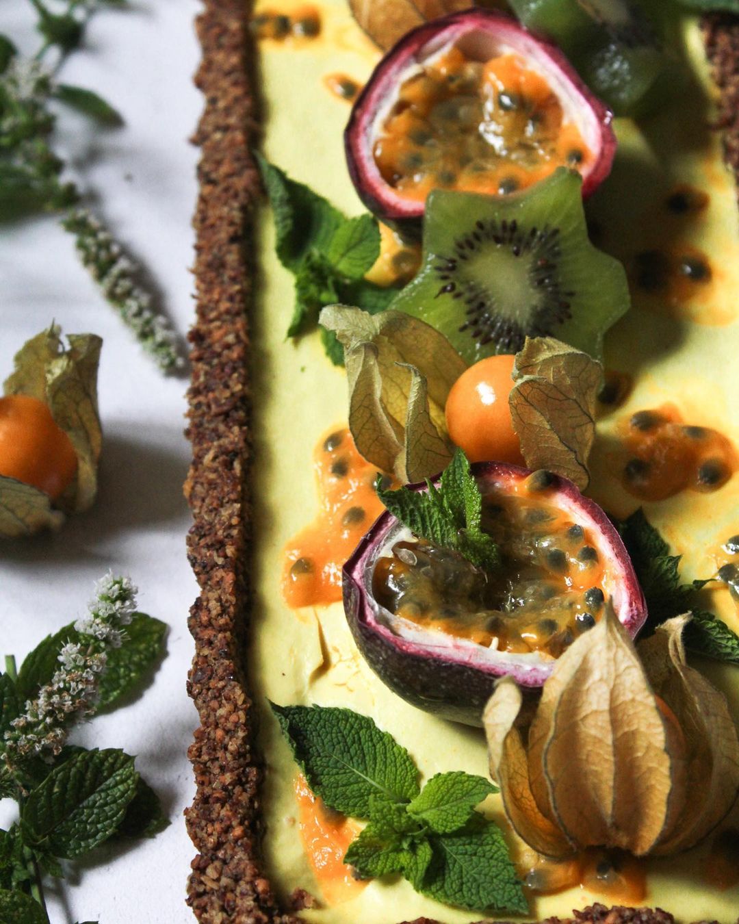 Vegan Mango Cheesecake with Coconut Crust