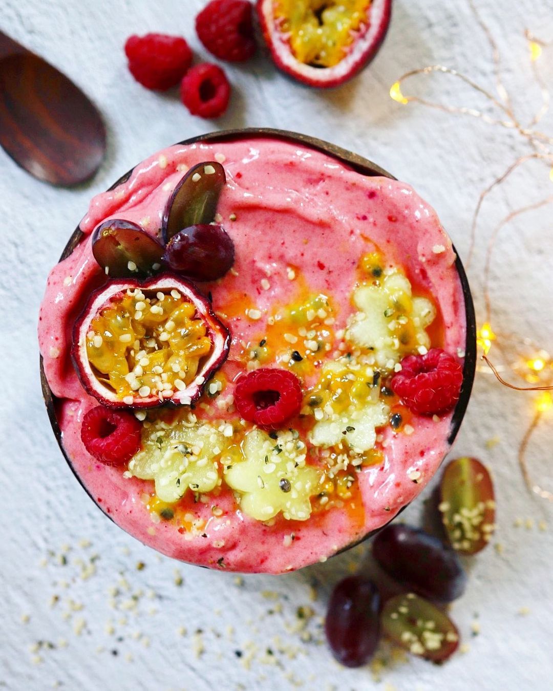 Vegan Smoothie Bowl with Fruits