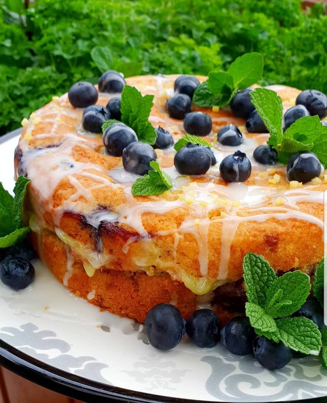 Vegan Lemon Blueberry Cake