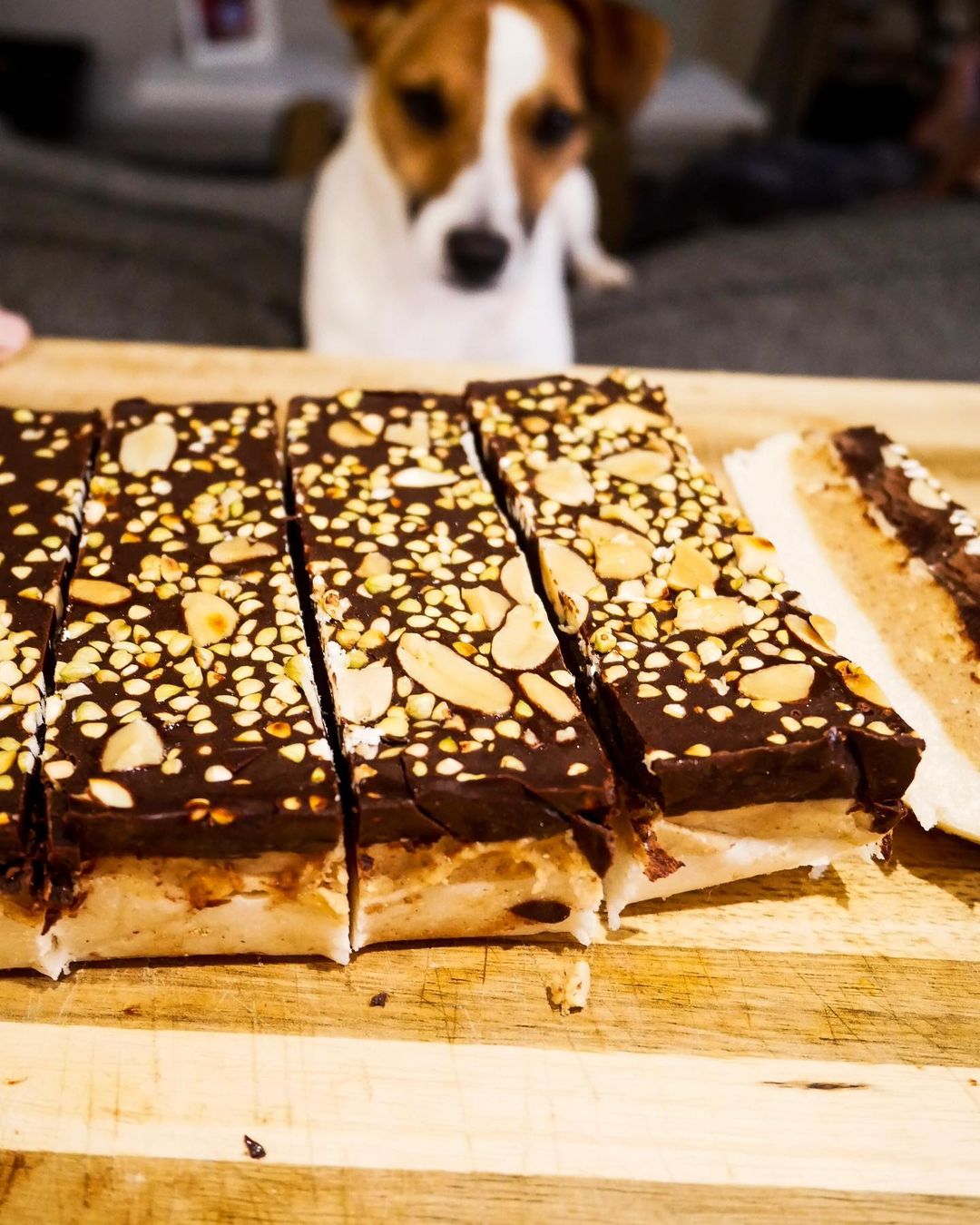 Homemade Plant-Based Snickers Bars